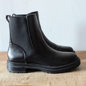 Madewell Bradley Chelsea Lugsole Boots - Black